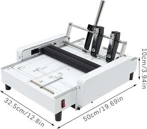 Paper Folding Machine, A3 Booklet Maker, Free Standing Paper Binding Machine with Silicone Folding Rollers for Schools and Offices, 110V 60W in Kuwait