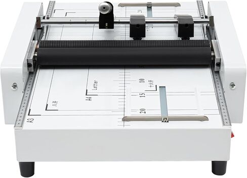 Paper Folding Machine, A3 Booklet Maker, Free Standing Paper Binding Machine with Silicone Folding Rollers for Schools and Offices, 110V 60W in Kuwait