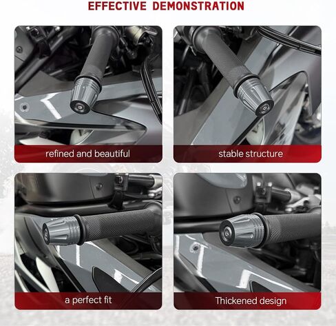شريط نهاية الدراجة النارية، سدادات نهاية قضيب المقود CNC الألومنيوم 16-22 مم تناسب كاواساكي ياماها هوندا سوزوكي أبريليا دوكاتي والدراجات النارية مع قطر داخلي للمقود 16-22 مم (التيتانيوم) in Kuwait