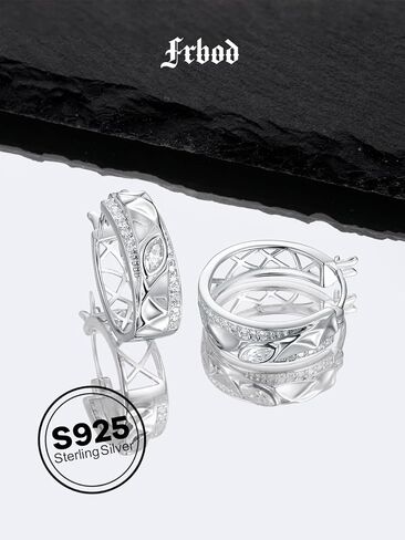D Color VVS1 Clarity Moissanite 20mm أقراط هوب للنساء والرجال، الصلبة 925 الفضة الاسترليني مع الروديوم / مطلية بالذهب، أقراط هوجي دائرية الشكل، مجوهرات عيد الميلاد وعيد الحب in Saudi Arabia