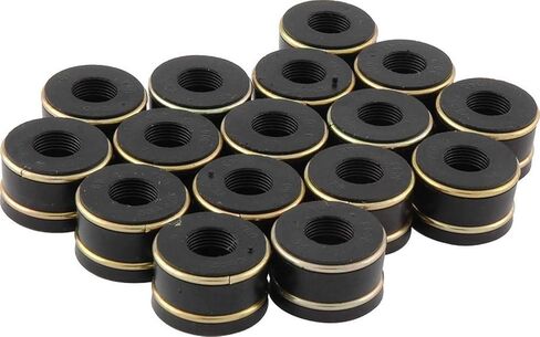 Allstar Performance ALL90235 0.675 بوصة O.D 11/32 بوصة ختم صمام المحرك على شكل مظلة، (عبوة من 16 قطعة) لربيع قطر المخزون in Saudi Arabia
