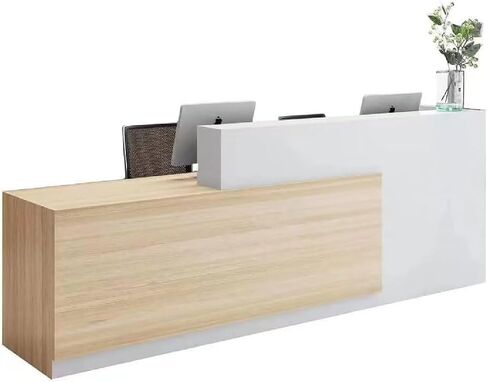 Reception Counter Desk, Checkout Counter, Front Counter Desk, Wooden Checkout Counter, Checkout Counter, Checkout Counter, 160 * 60 * 100cm (Left Hight) in Saudi Arabia