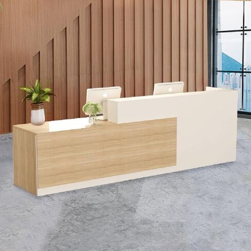 Reception Counter Desk, Checkout Counter, Front Counter Desk, Wooden Checkout Counter, Checkout Counter, Checkout Counter, 160 * 60 * 100cm (Left Hight) in Saudi Arabia