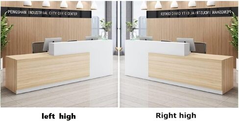 Reception Counter Desk, Checkout Counter, Front Counter Desk, Wooden Checkout Counter, Checkout Counter, Checkout Counter, 160 * 60 * 100cm (Left Hight) in Saudi Arabia