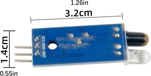 10PCS 3.3-5V IR Infrared Obstacle Avoidance Sensor Module 2-30CM Detection Smart Car Photoelectric Reflection Sensor in Saudi Arabia