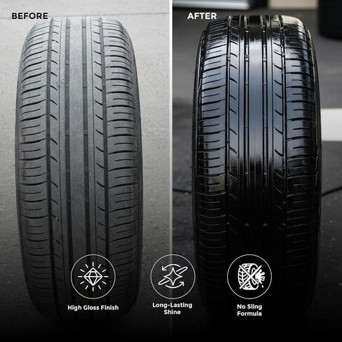Street Legal The Ultimate Wet Tire Shine, High Gloss Wet-Look Tire Dressing, Silicone-Based Formula, 14 oz Aerosol (Pack of 12) in Saudi Arabia