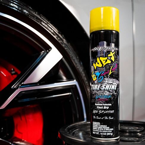 Street Legal The Ultimate Wet Tire Shine, High Gloss Wet-Look Tire Dressing, Silicone-Based Formula, 14 oz Aerosol (Pack of 12) in Saudi Arabia