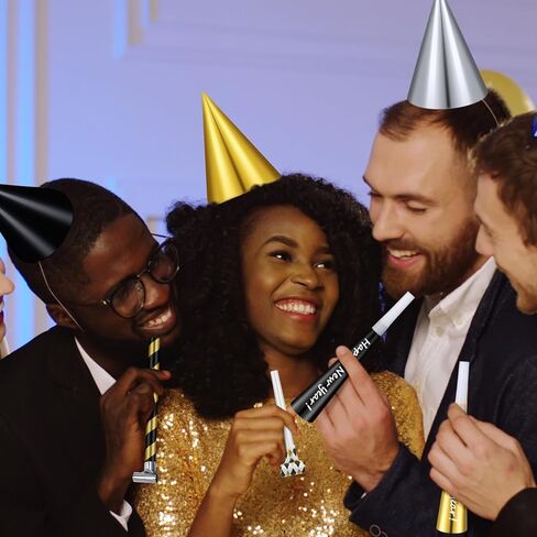 Lenwen 200 Pcs New Years Eve Noisemakers Party Favor 2026 Happy New Year Gold Silver Blower Horns Whistles Party Supplies for Birthday Celebration Sporting Events(Colorful) in Kuwait