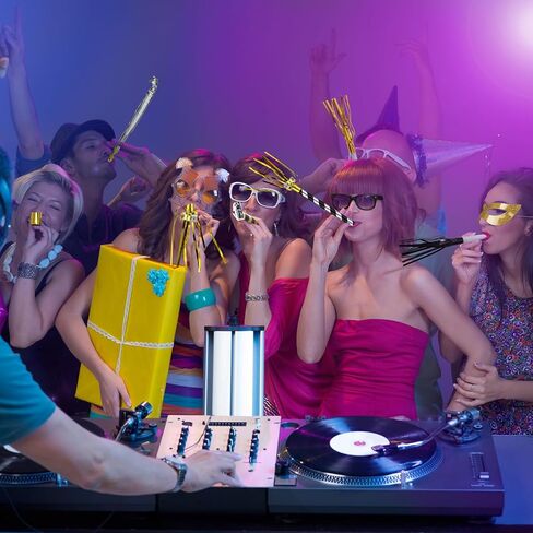 Lenwen 200 Pcs New Years Eve Noisemakers Party Favor 2026 Happy New Year Gold Silver Blower Horns Whistles Party Supplies for Birthday Celebration Sporting Events(Colorful) in Kuwait