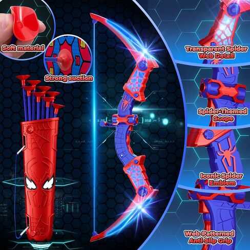 ألعاب للأولاد من سن 3 إلى 12 عامًا، مجموعة إطلاق نار مكونة من قطعتين مع أضواء LED حمراء وزرقاء، هدف واقف و2 جعبة، ألعاب أطفال داخلية وخارجية هدايا لعمر 3 4 5 6 7 8 9 10 11 12 عامًا للأولاد والبنات in Kuwait