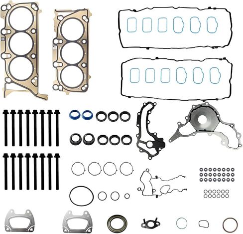 HGS1184 3.6L Cylinder Head Gasket Set with Bolts Fits Chrysler Pacifica, 2020-2021 Dodge Durango, for Jeep Gladiator 2016-2021 Grand Cherokee, 2019-2021 Ram 1500, Promaster 1500 2500 3500 HS55401 in Saudi Arabia