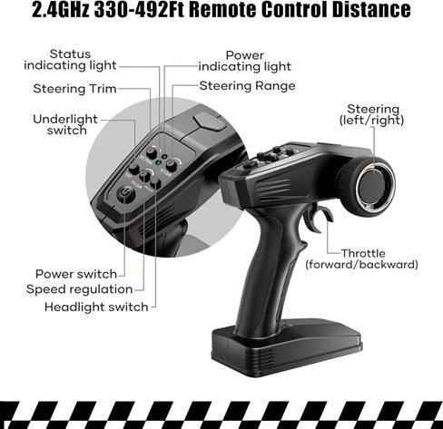 سيارات RC سريعة بدون فرشاة 1/16 للبالغين، سيارة تحكم عن بعد عالية السرعة بسرعة 35 ميل في الساعة، شاحنة سايبر RC، لعبة شاحنة مونستر 4x4، جهاز تحكم عن بعد 2.4 جيجا هرتز، مركبة للطرق الوعرة لجميع التضاريس، إضاءة LED ملونة، هدية للأطفال in Kuwait