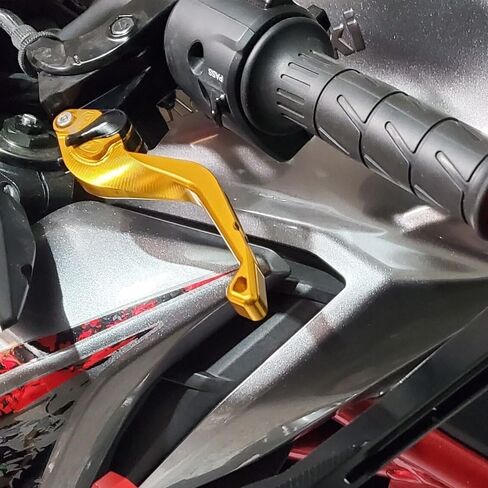 عتلات فرامل قصيرة للدراجة النارية متوافقة مع Versys-X 300 X300 X 300 2017 2018 2019 2020 2021 2022 2023 2024 2025 | مقابض الروافع الأمامية القصيرة وملحقات KLE300 (ذهبي) in Kuwait