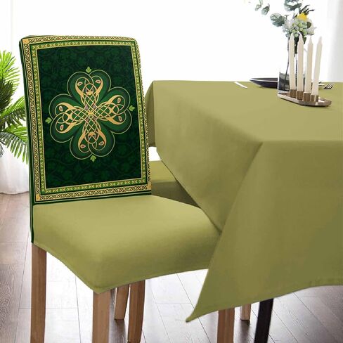 Dining Room Chair Covers Stretch Parsons Chair Slipcovers Set of 4 Abstract Oil Painting Geometric Dark Blue Removable Seat Chair Cover Protector for Kitchen/Hotel/Wedding in Kuwait