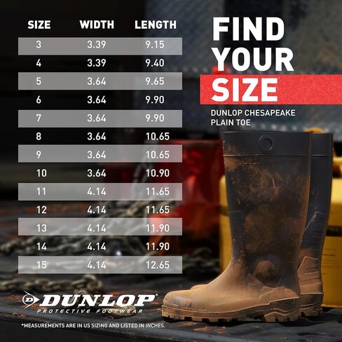 Dunlop Protective Footwear,Durapro Xcp Steel Toe, 100% Waterproof Polyblend PVC Material, Comfortable DURAPRO Energizing Insoles, Lightweight and Durable Protective Footwear, 8408600.10, Size 10 US in Saudi Arabia