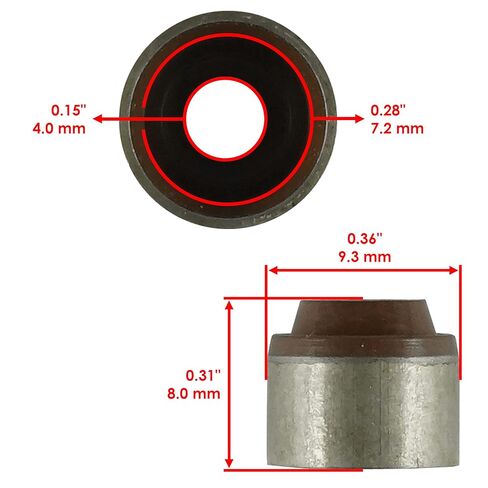 Caltric 16x Valve Stem Seal Compatible with Kawasaki 92049-1349 in Saudi Arabia