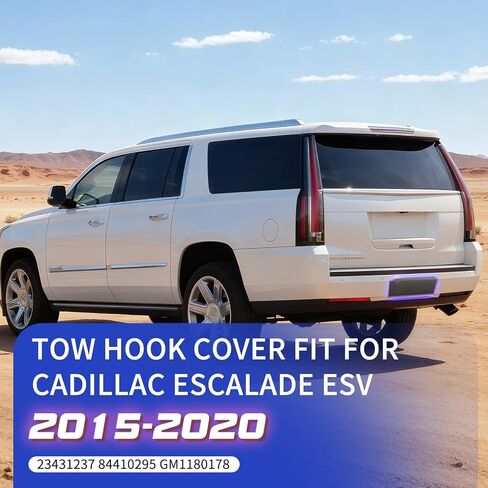 Trailer Hitch Cover Compatible with 2015 2016 2017 2018 2019 2020 Escalade ESV Tow Hook Cover 84410295 in Kuwait