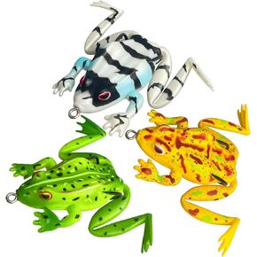 Pristis ARC II 3 pcs Topwater Fishing Lures with Double-Blade Propellers, Plopper with Floating Rotating Tail, Saltwater Freshwater Plopping Minnow for Bass Perch Pike Walleye, Plopping Sputter Bait in Kuwait