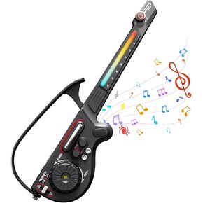 مجموعة لعب الجيتار الكهربائي للأطفال من ريد كراب، جيتار للأطفال مع قرص دي جي دوار، بلوتوث وأضواء، 4 نغمات/3 أنماط، جيتار للأطفال الذين تتراوح أعمارهم بين 3-5 5-9 9-12 كهدية لعيد الميلاد وعيد الأطفال (وردي) in Kuwait