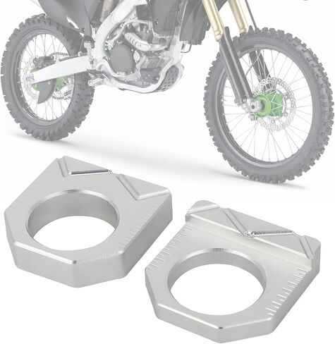 الترابية الدراجة المحور الخلفي كتلة CNC دراجة نارية سلسلة الموتر الضابط ل KX450F 16-18 KX250F 17-19 KX250 KX450 19-24 KX250X KX450X 22-24 الأخضر in Saudi Arabia