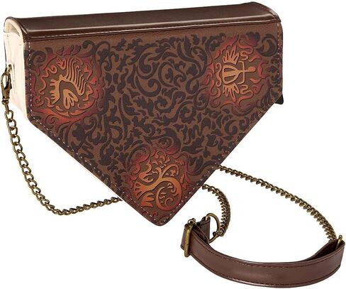 حقيبة إكسسوارات Spirit Halloween Wicked Grimmerie، مرخصة رسميًا، حقيبة Elphaba Witch Spell Book Crossbody، للبالغين من الجنسين، مقاس واحد يناسب معظم المعايير، متعددة الألوان in Saudi Arabia