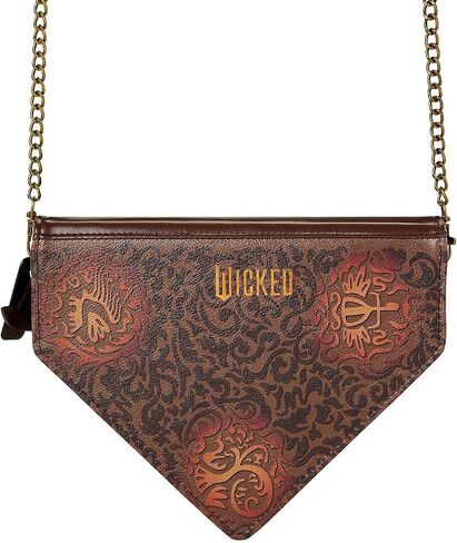 حقيبة إكسسوارات Spirit Halloween Wicked Grimmerie، مرخصة رسميًا، حقيبة Elphaba Witch Spell Book Crossbody، للبالغين من الجنسين، مقاس واحد يناسب معظم المعايير، متعددة الألوان in Saudi Arabia
