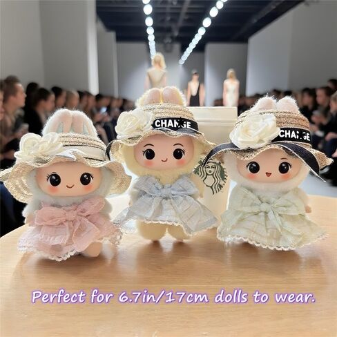 2 Pcs 17cm Doll Crossbody Bag, Mini Bag Style: Gold-Tone Chain, Round & Square Kawaii (Doll Not Included) in Saudi Arabia