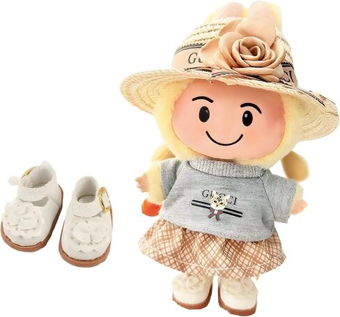 2 Pcs 17cm Doll Crossbody Bag, Mini Bag Style: Gold-Tone Chain, Round & Square Kawaii (Doll Not Included) in Saudi Arabia