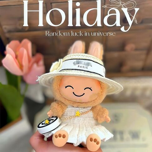 2 Pcs 17cm Doll Crossbody Bag, Mini Bag Style: Gold-Tone Chain, Round & Square Kawaii (Doll Not Included) in Saudi Arabia