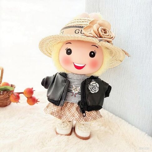 2 Pcs 17cm Doll Crossbody Bag, Mini Bag Style: Gold-Tone Chain, Round & Square Kawaii (Doll Not Included) in Saudi Arabia