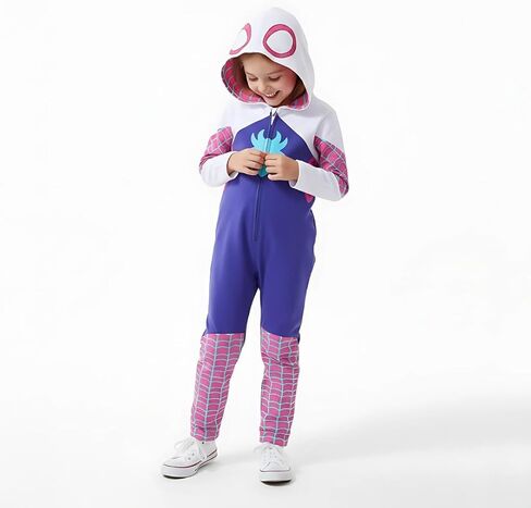 غطاء بقلنسوة للفتيات من Marvel Spider-Gwen Ghost Spider Girls Cosplay للأطفال الصغار والكبار in Saudi Arabia