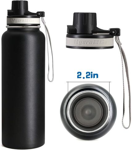 Straw Lid for Hydro Flask Wide Mouth 12, 16, 18, 32, 40, 64oz, Replacemen Lid for Takeya and Most Brands BPA-free Leakproof Water Bottle Accessories in Saudi Arabia