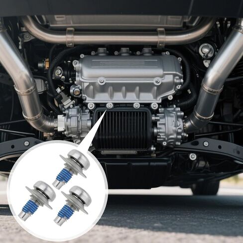 3PCS WHT000729A Engine Undertray Bolt Kit - M8x20 Hex Socket Head Screws for VW Audi Skoda Seat - Fits Beetle, Golf, Jetta, Passat, Tiguan, A3, A8, Q3, Q7, Q8, TT in Saudi Arabia