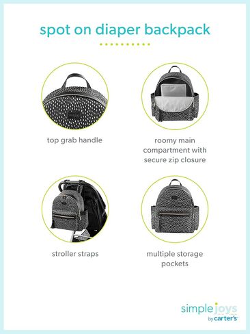 Simple Joys unisex-baby Everyday Diaper Backpack Backpacks in Saudi Arabia