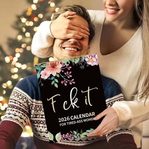 2026 Fu-ck It Wall Calendar for Tired-Ass Women, 2026 Fu-ck It Calendar for Tired Women, Home Office Hanging Calendar, Funny Swear Word Monthly Calendar Gag Gift in Saudi Arabia