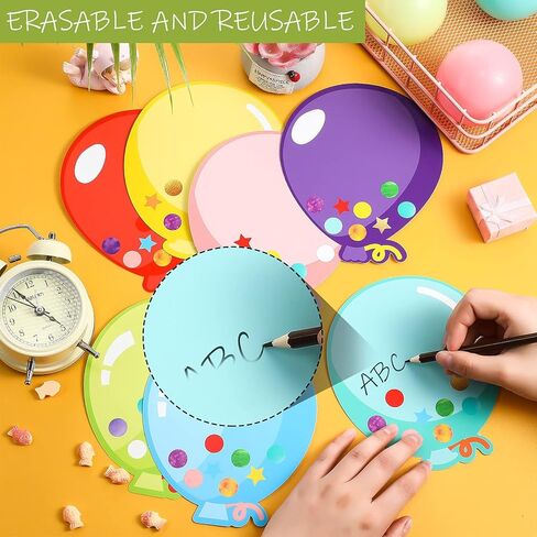 45 Pieces Colorful Balloons Cut-Outs, Balloon Accent Paper Cutout Bulletin Board Classroom Decoration Balloon Name Tag Label for Teacher Student Back to School Party Supplies, 5.3 x 6.3 Inch in Kuwait