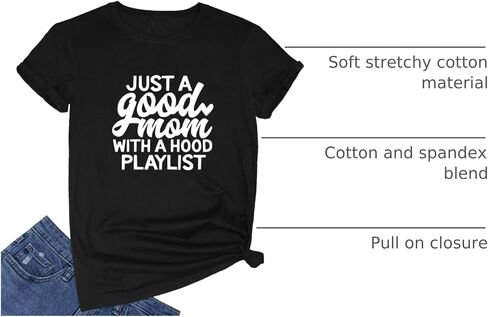 YITAN Women Cute Funny Graphic Summer Tee Cotton Short Sleeve Crewneck T Shirts in Kuwait