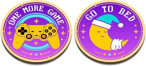 Gamer Gift for Men Him, Double Sided Decision Maker Coin for Boyfriend, Husband Gamers, Stress-Relieving Gaming Accessories for Birthday, Valentines Basket, Gamer Easter Basket Stuffer in Saudi Arabia