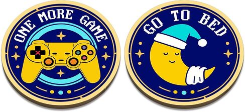 Gamer Gift for Men Him, Double Sided Decision Maker Coin for Boyfriend, Husband Gamers, Stress-Relieving Gaming Accessories for Birthday, Valentines Basket, Gamer Easter Basket Stuffer in Saudi Arabia