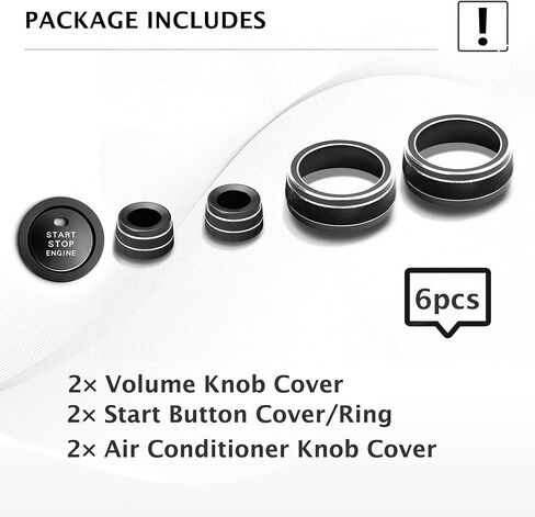 for Toyota RAV4 2019 2020 2021 2022 2023 2024 2025 Accessories, 6PCS Aluminum Alloy Knob Cover Trim Kit - Push Start, AC & Volume Dial (Orange) in Saudi Arabia