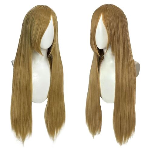 32inches/80cm Long White Wig with Bangs for Women White Cosplay Wigs for Anime Synthetic Hair for Halloween Costume Party Cosplay with Wig Cap in Kuwait