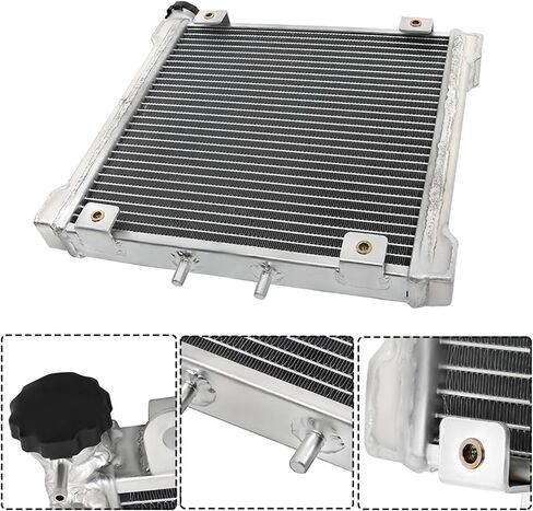 Silscvtt Cooling Radiator with Cap Replacement for Can-Am Bombardier DS650 709200145 2005 2006 2007 in Saudi Arabia