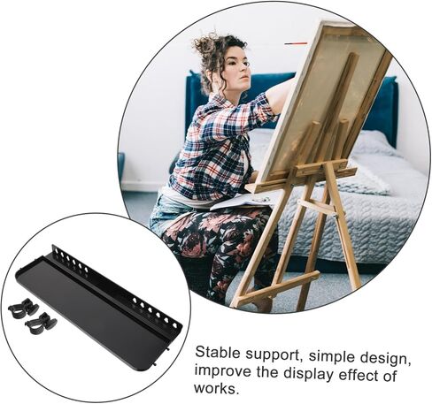 Tofficu Replacement Easel Tray Shelf Detachable Easel Accessory for Artists Easy to Install Sketch Rack with Functionality for Classrooms and Art Parties in Saudi Arabia