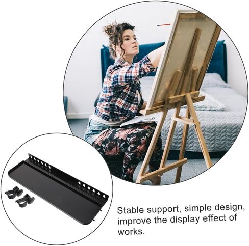 jojofuny Detachable Easel Tray Small Display Easel Stand Plastic Painting Tray Attachment Storage Rack in Saudi Arabia