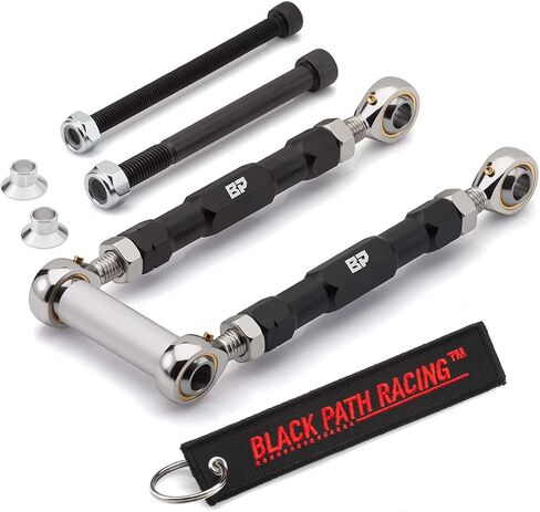 BlackPath - يناسب مجموعة وصلات خفض الدراجة النارية سوزوكي القابلة للتعديل 0-4 بوصة GSX-R600 + GSX-R750 + GSX-R1000 وصلات إسقاط خلفية للدراجة النارية (مصقولة) من الفولاذ الكربوني in Kuwait