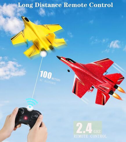 Remote Control Airplane for Kids, 2 Channels Foam RC Planes Jet Wireless Toy,Hobby RC Glider Aircraft for Beginners Teen Boys Girls Adult Blue in Saudi Arabia