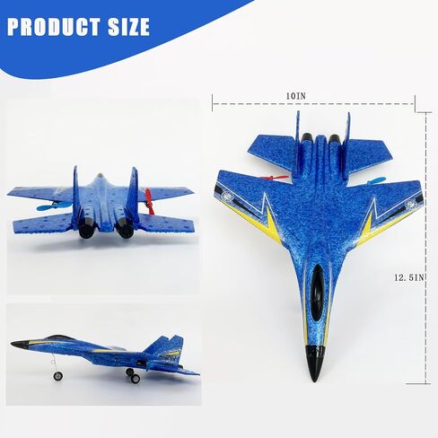 Remote Control Airplane for Kids, 2 Channels Foam RC Planes Jet Wireless Toy,Hobby RC Glider Aircraft for Beginners Teen Boys Girls Adult Blue in Saudi Arabia
