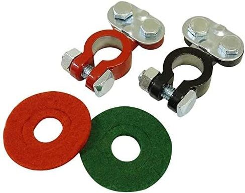 Universal Negative (-) & Positive (+) Battery Cable Terminal Top Post Connectors Clamps (Durable&Adjustable Quick Release Assortment Set Kit) for Car Truck Van Boat Yacht RV Automotive in Saudi Arabia