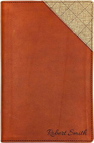 Farm and Posh NIV Thinline Bible Leathersoft Brown (Lion Side Profile) in Saudi Arabia