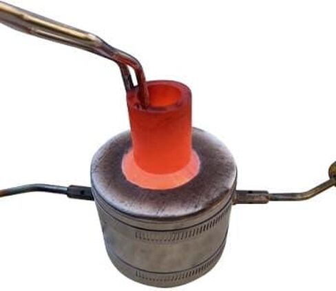 مجموعة أدوات الفرن الاحترافية الصغيرة من PMC Supply LLC مع ملقط قالب مخروطي رفيع وتدفق تشابمان و2 بوتقات جرافيت لصنع المجوهرات مجموعة فرن غاز صب الذهب والفضة in Kuwait